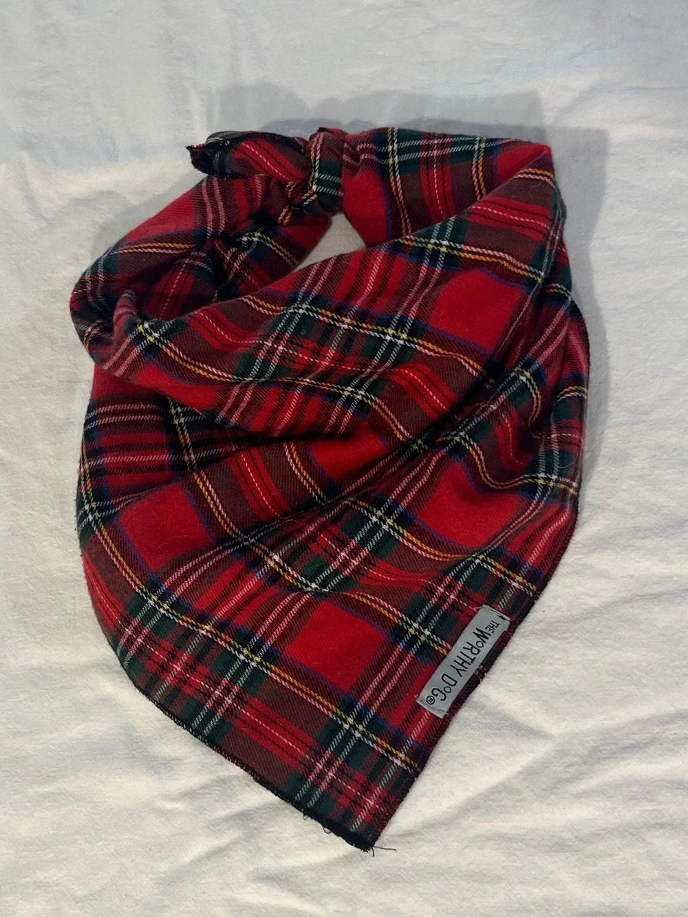 Red Tartan Dog Bandana